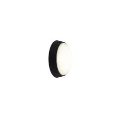 Ansell LED Plafond Helder Cirkulär Enkel Svart 12W 1058lm - 830-840-865 CCT | 215mm - IP54