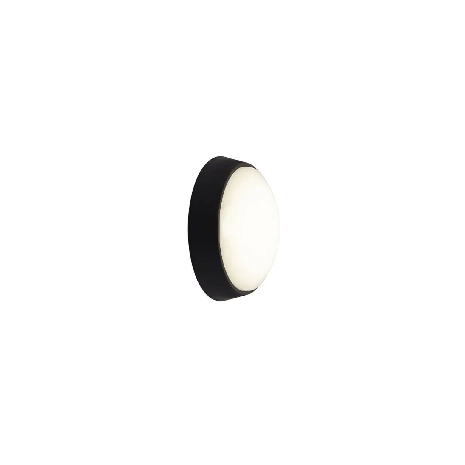 Ansell LED Plafond Helder Cirkulär Enkel Svart 12.5W 1058lm - 830-840-865 CCT | 215mm - IP54 - Rörelse- och ljussensor
