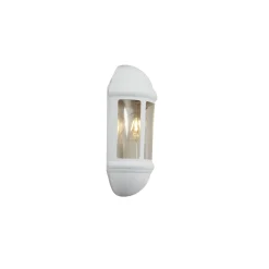 Ansell LED Vägglampa Latina Halv Lykta Vit - Passande för E27 upp till 42W | IP65