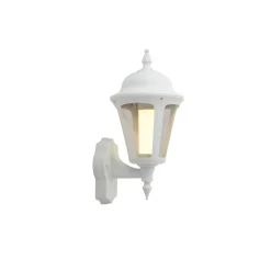 Ansell LED Vägglampa Latina Lykta Vit - Passande för E27 Upp Till 42W | IP65