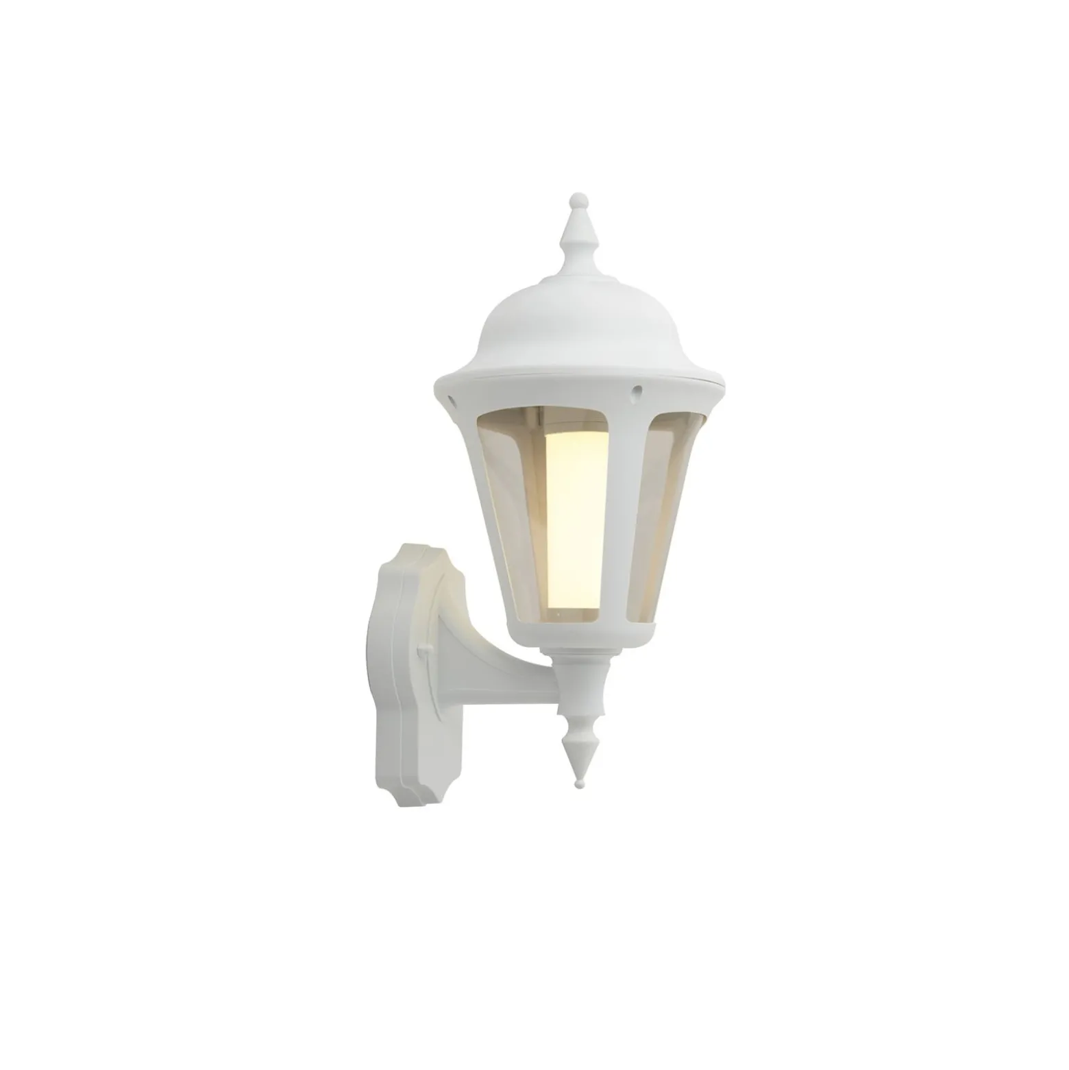 Ansell LED Vägglampa Latina Lykta Vit - Passande för E27 Upp Till 42W | IP65