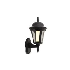 Ansell LED Vägglampa Latina Lykta Svart - Passande för E27 Upp Till 42W | IP65