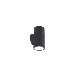 Ansell Vägglampa Reef Svart Up & Down - Utomhus - 10W 885lm 90D - 830-840-860 CCT | IP65