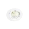 Any Lamp Infälld Spot Cirkulär Lutningsbar Vit | Utskärning 75mm - GU5.3 Sockel
