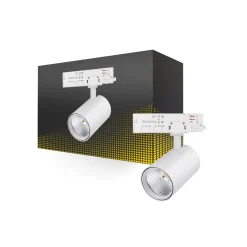 Bright Choice 3-Fas Rail Spot | 10W-20W-30W | 840-830-827 CCT | Vit | Dimbar
