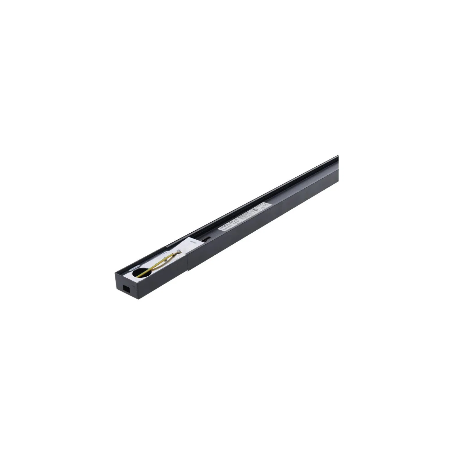 Bright Choice Komplett set 1-Fas Rail 2 Meter Svart | incl. 4x Spot + GU10 2700K 3W Dimbar + Ändkåpa, Strömkontakt och I-Anslutningsstycke