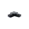 Bright Choice Komplett set 1-Fas Rail L 1 x 2 Meter Svart | incl. 6x Spot + GU10 2700K 3W Dimbar + Ändkåpa, Strömkontakt och L -Anslutningsstycke