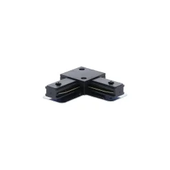 Bright Choice Komplett set 1-Fas Rail L 1 x 2 Meter Svart | incl. 6x Spot + GU10 2700K 3W Dimbar + Ändkåpa, Strömkontakt och L -Anslutningsstycke