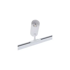 Bright Choice Komplett set 1-Fas Rail L 1,5 x 1,5 Meter Vit | incl. 5x Spot + GU10 2700K 3W Dimbar + Ändkåpa, Strömkontakt och L -Anslutningsstycke