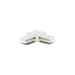 Bright Choice Komplett set 1-Fas Rail L 1,5 x 1,5 Meter Vit | incl. 5x Spot + GU10 2700K 3W Dimbar + Ändkåpa, Strömkontakt och L -Anslutningsstycke