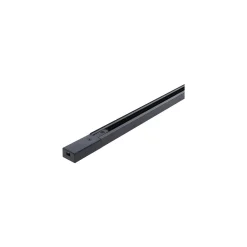Bright Choice Komplett set 1-Fas Rail L 1,5 x 2 Meter Svart | incl. 5x Spot + GU10 2700K 3W Dimbar + Ändkåpa, Strömkontakt och L -Anslutningsstycke
