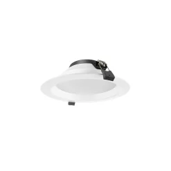 Bright Choice LED Downlight ORTHO Aluminium Vit 15W 1575lm 90D - 830-850 Justerbar Vit | Utskärning 170mm - IP22 - Optional Dimbar
