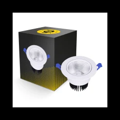 Bright Choice LED Downlight Runda Lutningsbar 12W 960lm 60D - 930 Varm Vit | 110mm - Utskärning 90mm - UGR <19