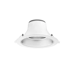 Bright Choice LED Downlight SIA Aluminium Vit 15W 1650lm 60D - 830-850 Justerbar Vit | Utskärning 195mm - IP22 - Optional Dimbar