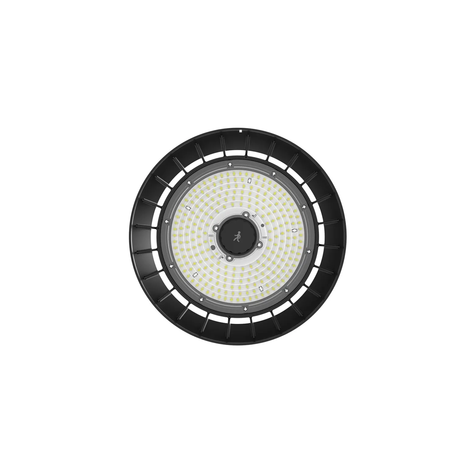 Bright Choice LED Highbay Stål Svart 150W 25500lm 90D - 757 Kallvit | IP65 - med Rörelse- och Ljussensor