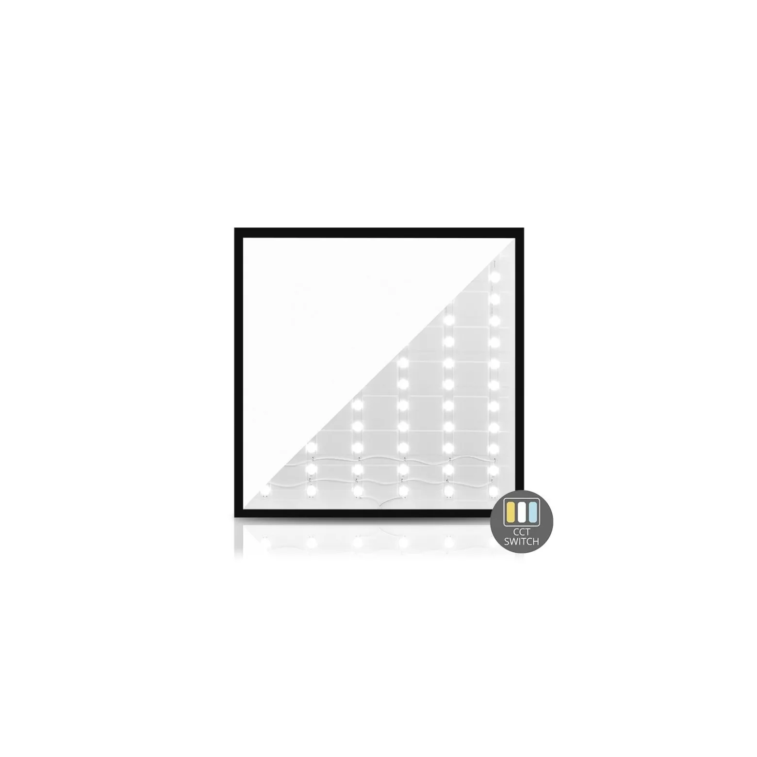 Bright Choice LED Panel Backlit 30W 3848lm Svart 830-840-860 CCT | 60x60cm - UGR<19