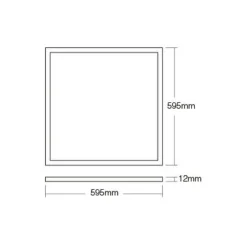 Bright Choice LED Panel Backlit 40W 4080lm 827-865 CCT + RGB | 60x60cm - UGR <22