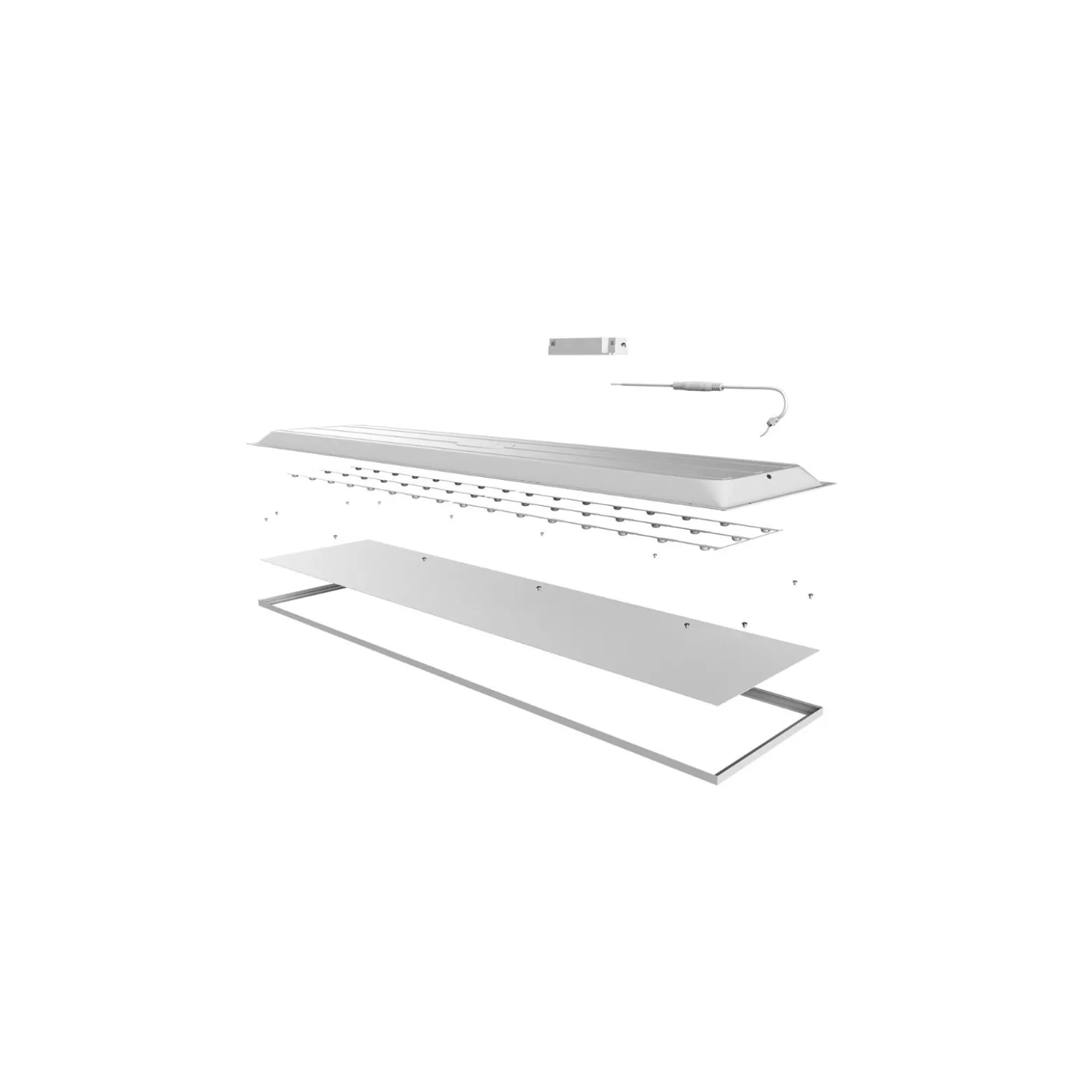 Bright Choice LED Panel Backlit 36W 3240lm - 840 Kallvit | 120x30cm - UGR <22