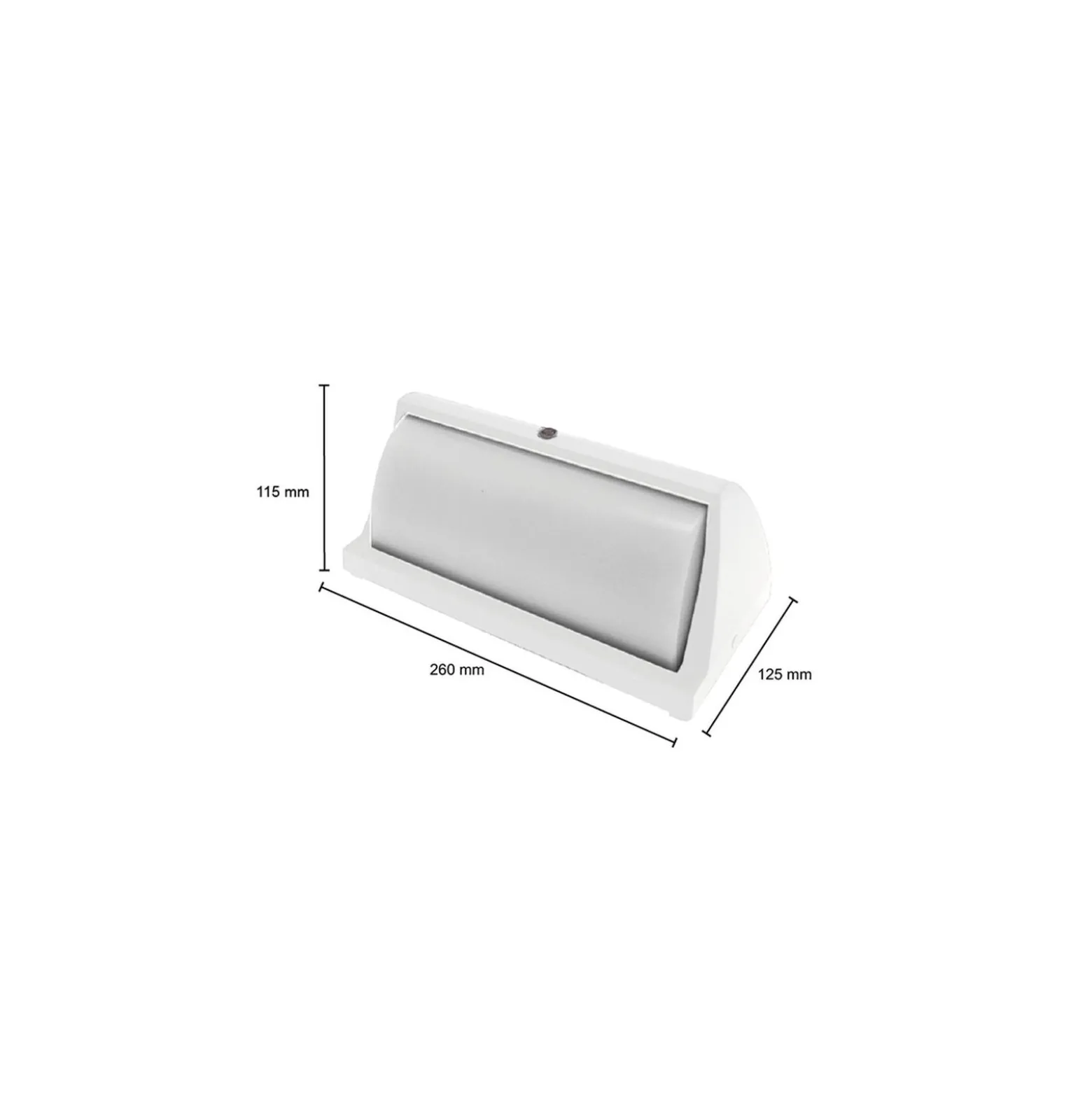 Bright Choice LED Plafond Vit 12W 1200lm - 840 Kallvit | IP54