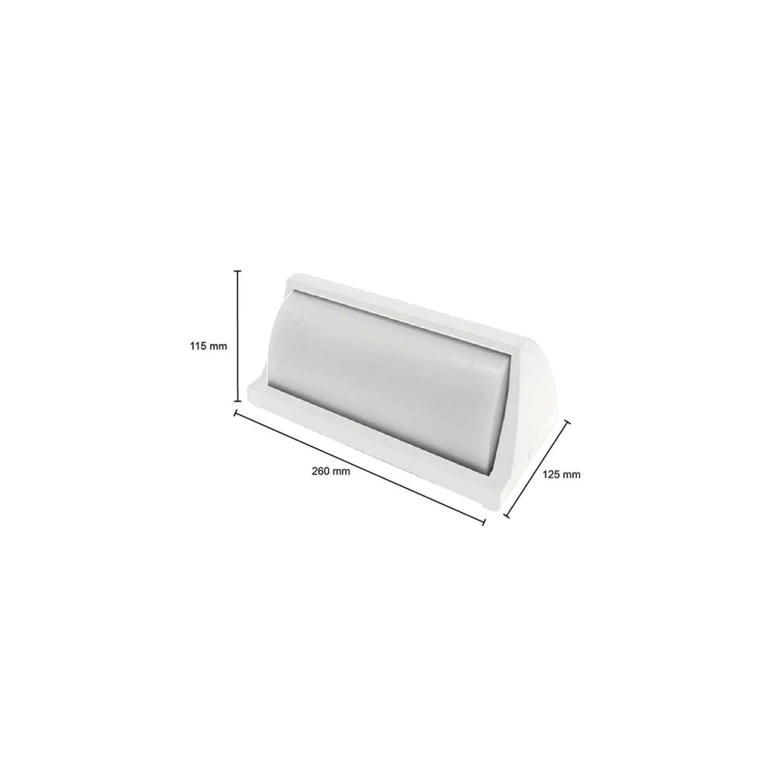 Bright Choice LED Plafond Vit 12W 1200lm - 840 Kallvit | IP54