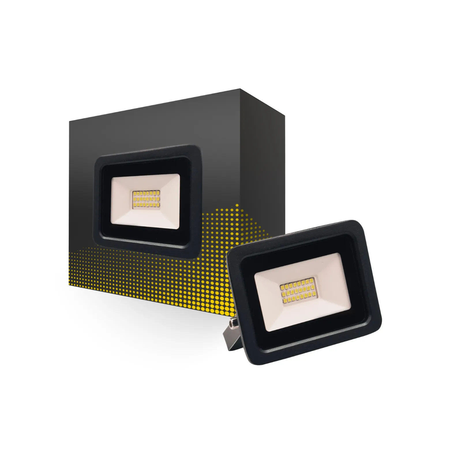 Bright Choice LED Strålkastare 20W 2000lm 100D - 830 Varm Vit | IP66 - Symmetrisk
