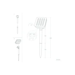 Bright Choice Ljusslinga LED Moonballs ABS 1W 20lm - 830 Varm Vit | Solar