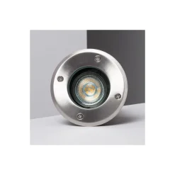 Bright Choice Markspotlights Rostfritt Stål Silver | Passande för 1x GU10