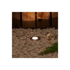 Bright Choice Markspotlights Mini Utomhusljus Rostfritt Stål Grå 1W 20lm - 830 Varm Vit