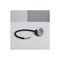 Bright Choice Markspotlights Mini Utomhusljus Rostfritt Stål Grå 1W 20lm - 830 Varm Vit