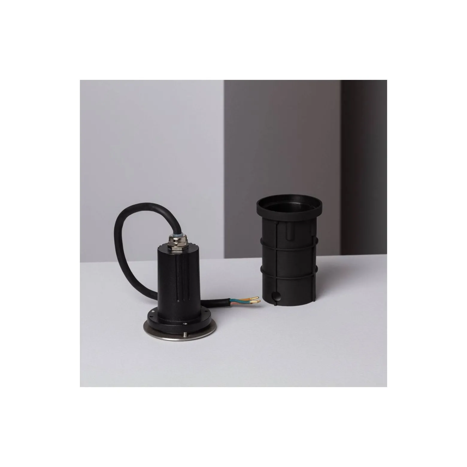 Bright Choice Markspotlights Meillion Rostfritt Stål Silver 3W 150lm - 830 Varm Vit
