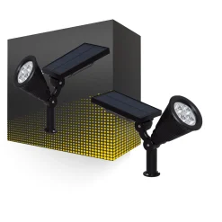 Bright Choice Spik Ljus Meillion Solar Svart 2W 200lm - 830 Varm Vit
