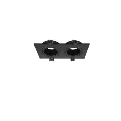 Bright Choice Spot Duo Svart | Utskärning 155x75mm - IP22 - GU10 Fitting