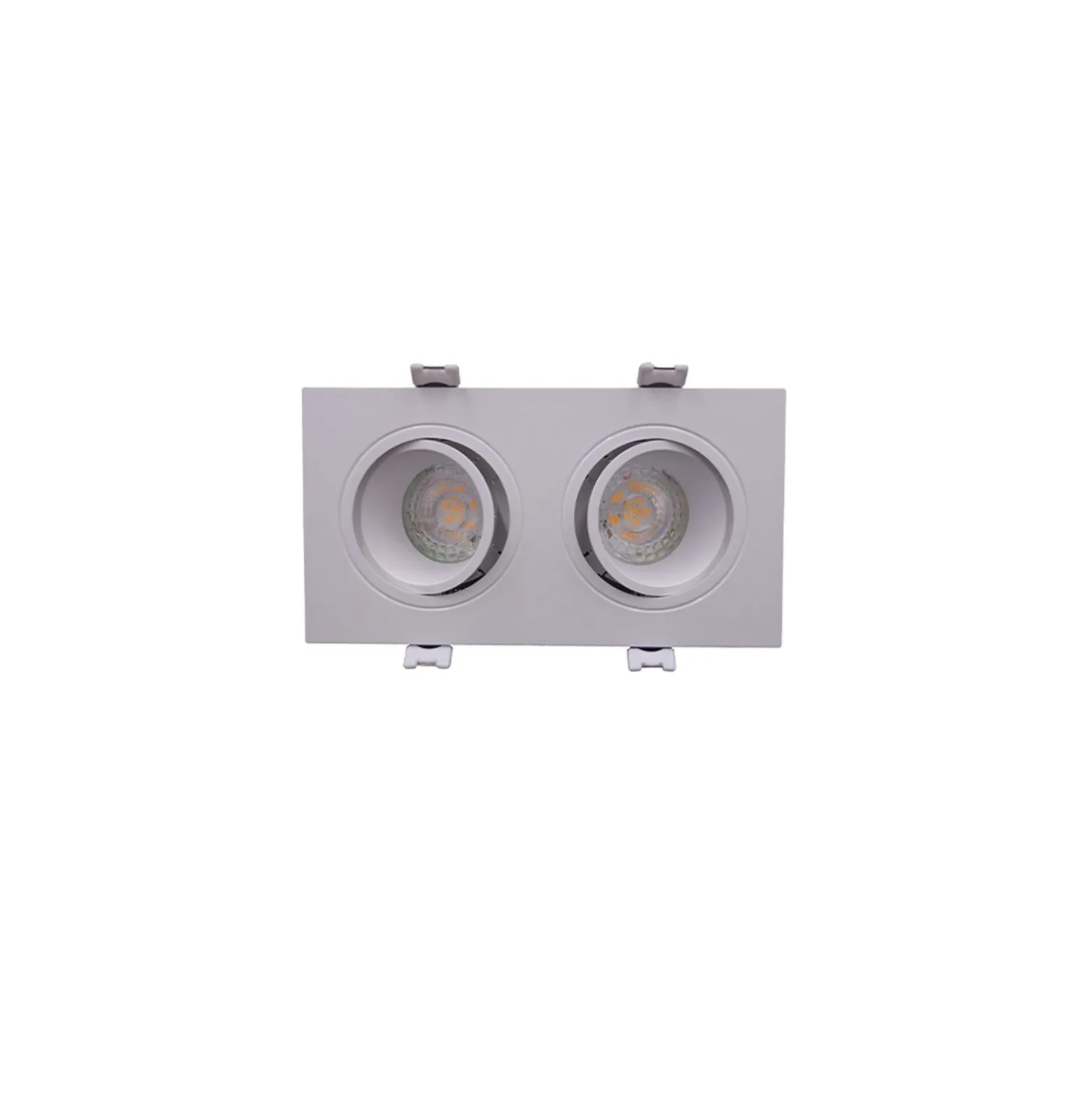 Bright Choice Spot Duo Vit | Utskärning 155x75mm - IP22 - GU10 Fitting