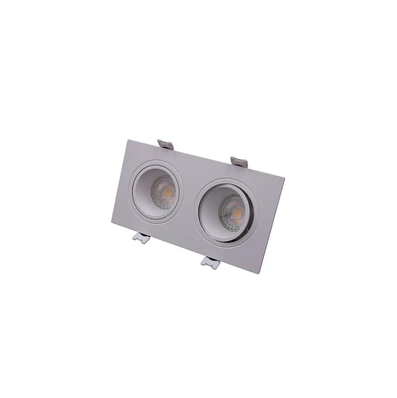 Bright Choice Spot Duo Vit | Utskärning 155x75mm - IP22 - GU10 Fitting
