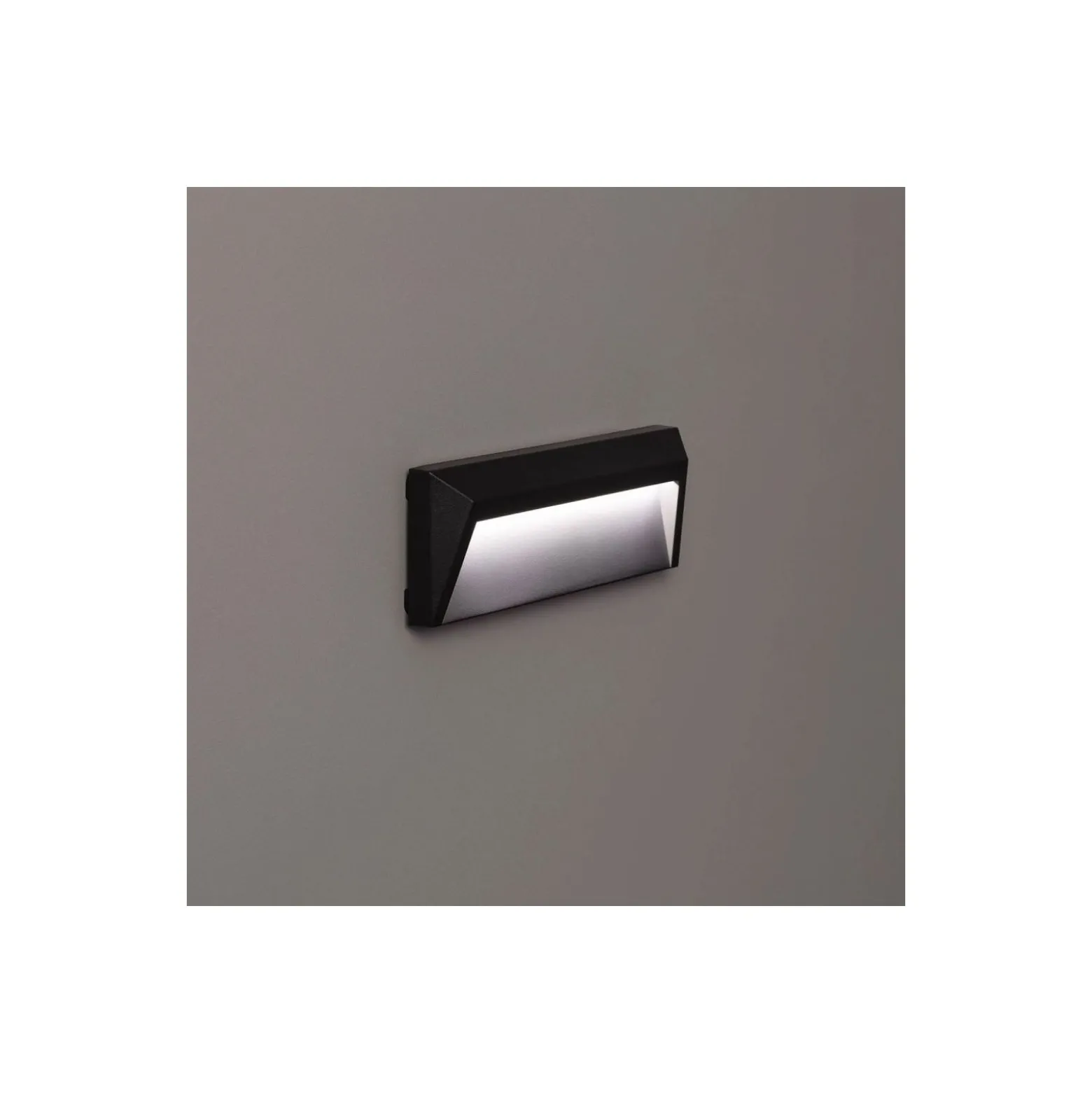 Bright Choice Vägglampa Chester PC Antracit 2W 100lm - 840 Kallvit