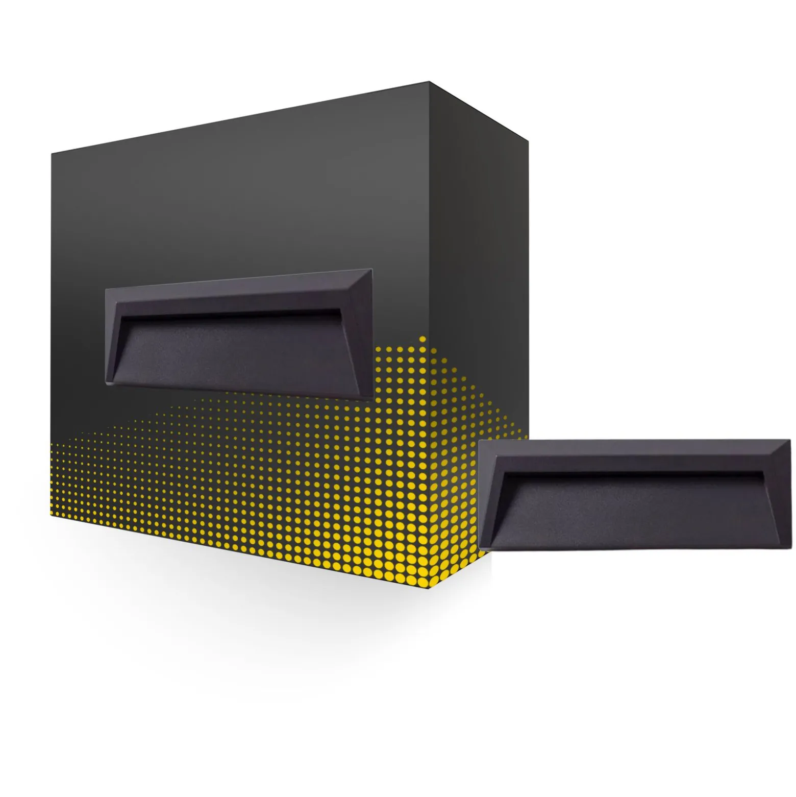 Bright Choice Vägglampa Chester PC Antracit 2W 100lm - 840 Kallvit