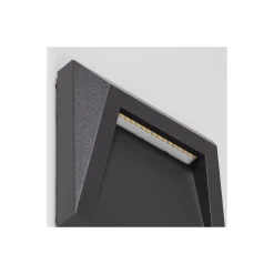 Bright Choice Vägglampa Clover PC Antracit 1.5W 100lm - 840 Kallvit