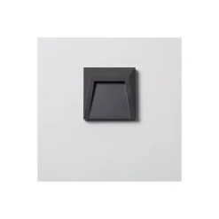 Bright Choice Vägglampa Clover PC Antracit 1.5W 100lm - 840 Kallvit
