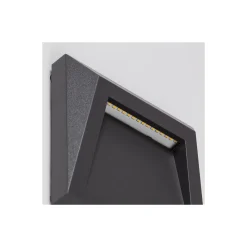 Bright Choice Vägglampa Clover PC Antracit 1.5W 100lm - 830 Varm Vit