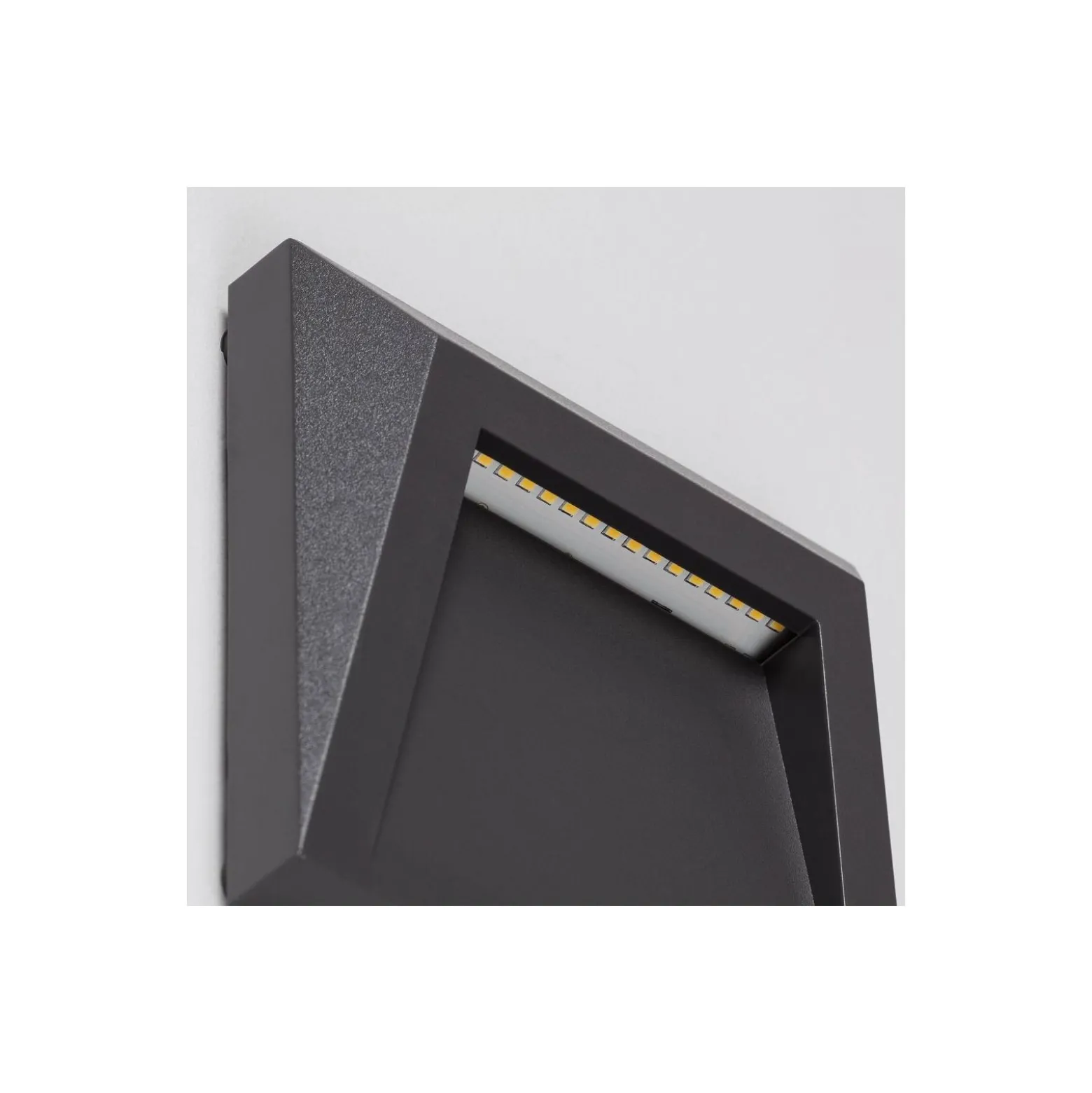 Bright Choice Vägglampa Clover PC Antracit 1.5W 100lm - 830 Varm Vit