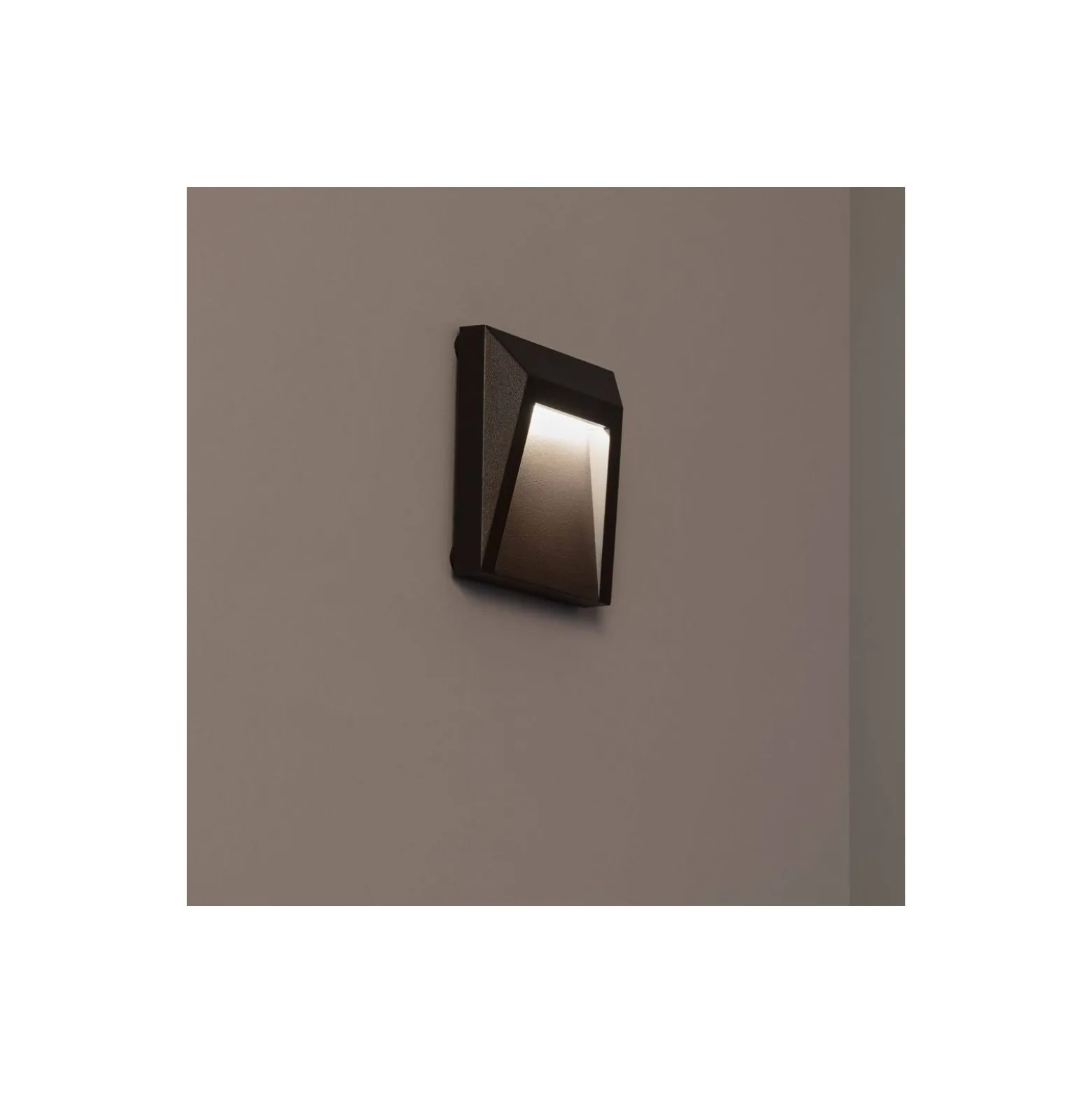 Bright Choice Vägglampa Clover PC Antracit 1.5W 100lm - 830 Varm Vit