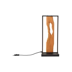 Brilliant Bordslampa Chaumont Aluminium Metall Trä Svart 8W 940lm - 830 Varm Vit