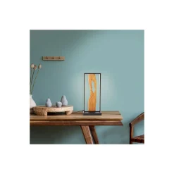 Brilliant Bordslampa Chaumont Aluminium Metall Trä Svart 8W 940lm - 830 Varm Vit