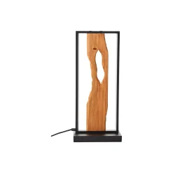 Brilliant Bordslampa Chaumont Aluminium Metall Trä Svart 8W 940lm - 830 Varm Vit