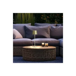 Brilliant Bordslampa Kaami Metall Plast Guld 2W 310lm - 830 Varm Vit | 100mm - IP44 - Utomhus - Dimbar