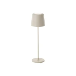 Brilliant Bordslampa Kaami Metall Plast Beige 2W 310lm - 830 Varm Vit | 100mm - IP44 - Utomhus - Dimbar