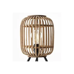 Brilliant Bordslampa Trärow Metall Bambu Brun | Passande för 1x E27