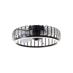 Brilliant Capo Takfläkt Metall Plast Svart 32W 4200lm - 827-865 CCT | 480mm - Fjärrkontroll Dimbar