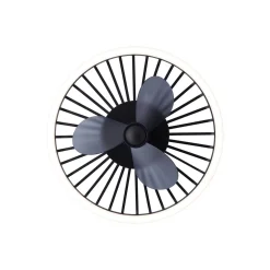 Brilliant Capo Takfläkt Metall Plast Svart 32W 4200lm - 827-865 CCT | 480mm - Fjärrkontroll Dimbar