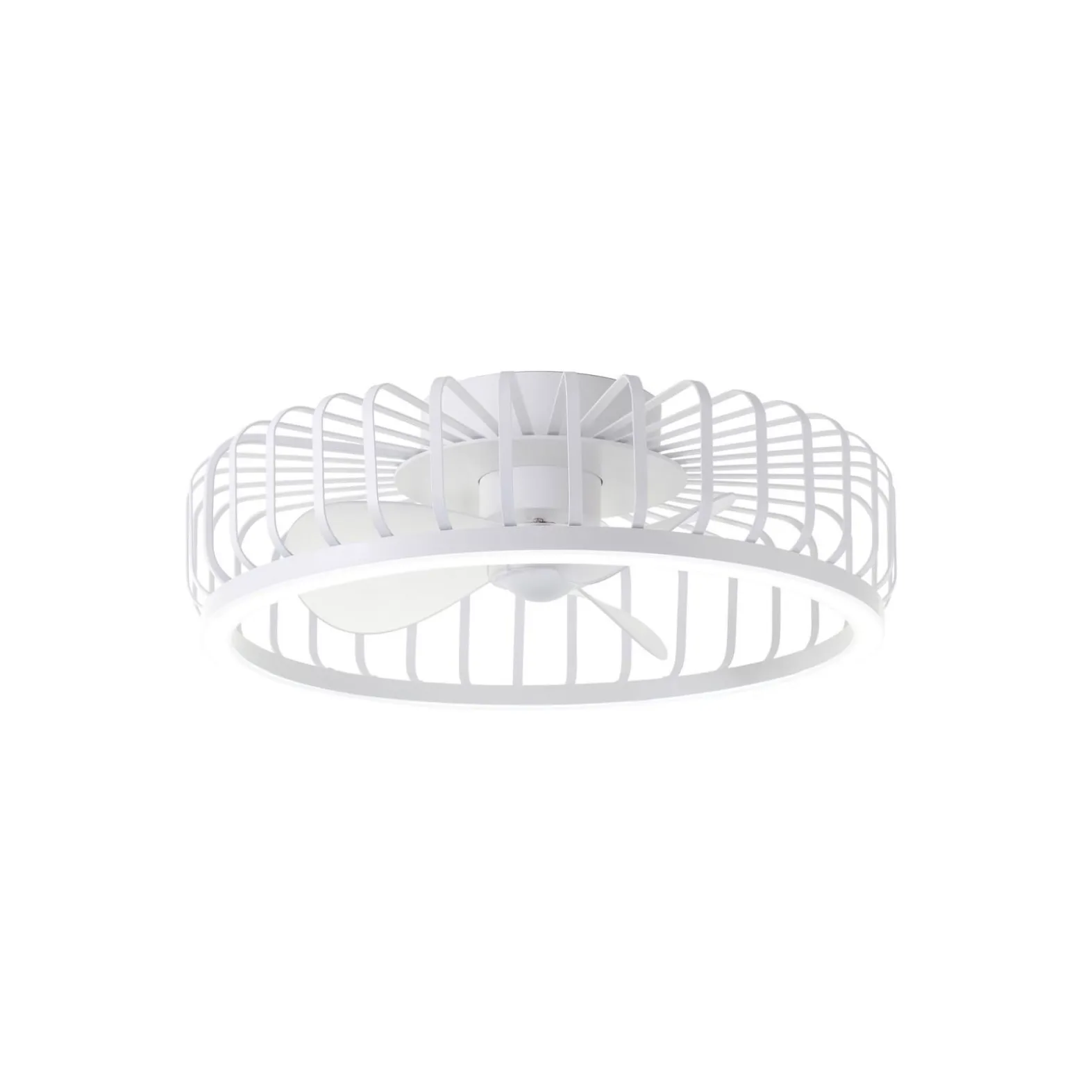 Brilliant Capo Takfläkt Metall Plast Vit 32W 4200lm - 827-865 CCT | 480mm - Fjärrkontroll Dimbar